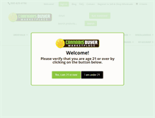 Tablet Screenshot of cannabisbuyer.com